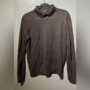 Zara Men's Crewneck Sweater in Rich Brown